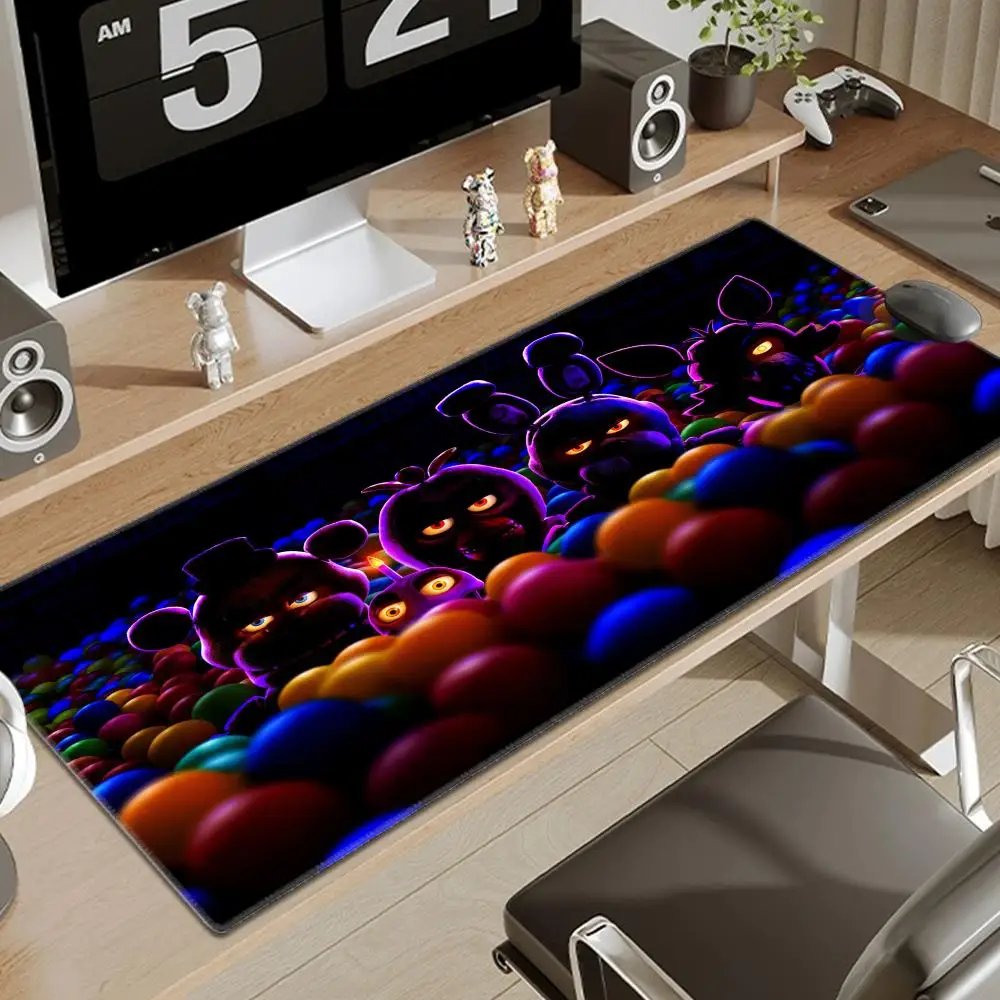 Funny F-FNAF Mouse Pad 90x40CM Non-slip Gaming Mousepad Gamer E-Sports Mouse Mat Game Mechanical Keyboard XXL Desk Mat