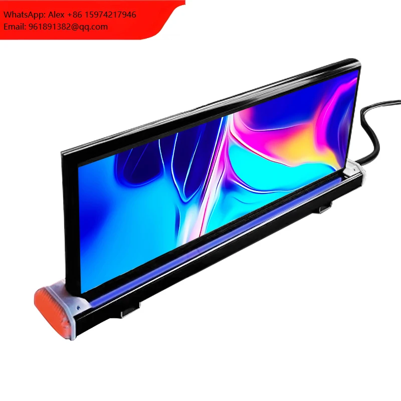960mm*320mm Taxi Top LED Display Outdoor Car Roof P2.5 Advertising Screen LED Video Advertising
