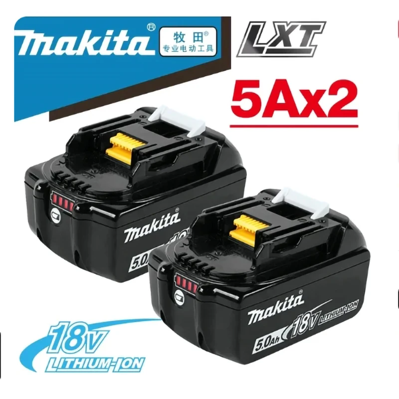 

Original For Makita 18V 18000mAh 18.0Ah Rechargeable Power Tools Battery with LED Li-ion Replacement LXT BL1860B BL1860 BL1850