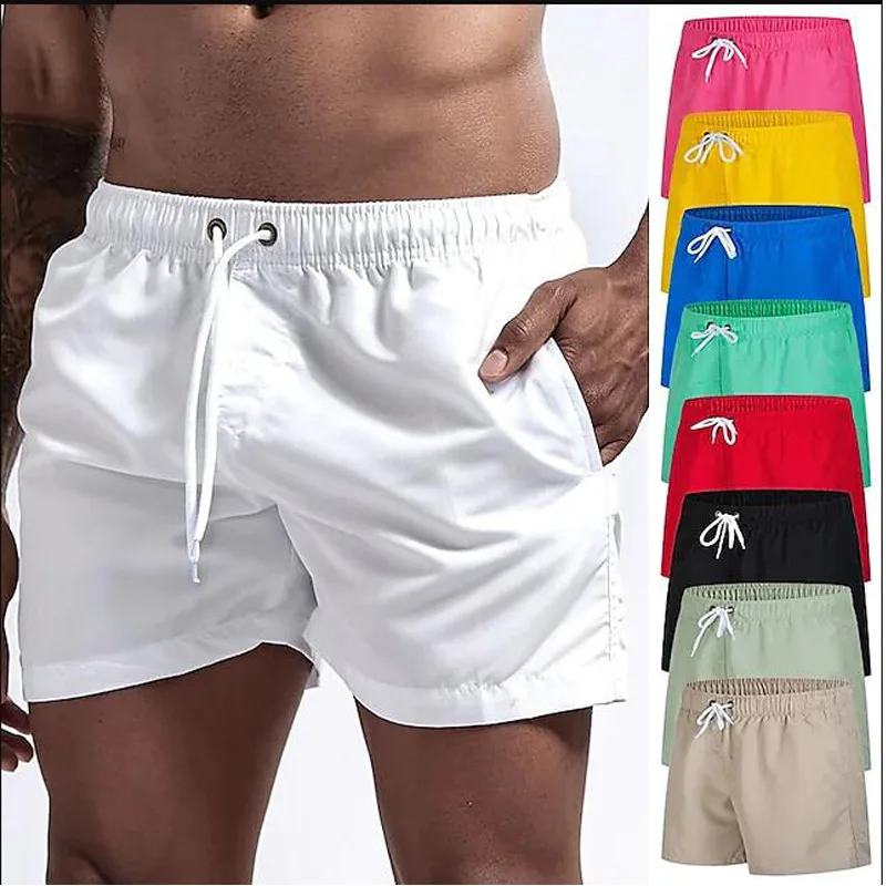 

Summer Men’s Beach Shorts Loose Large Size Quick-drying Casual Shorts Can Go Into The Water with Lined Swimming Trunks