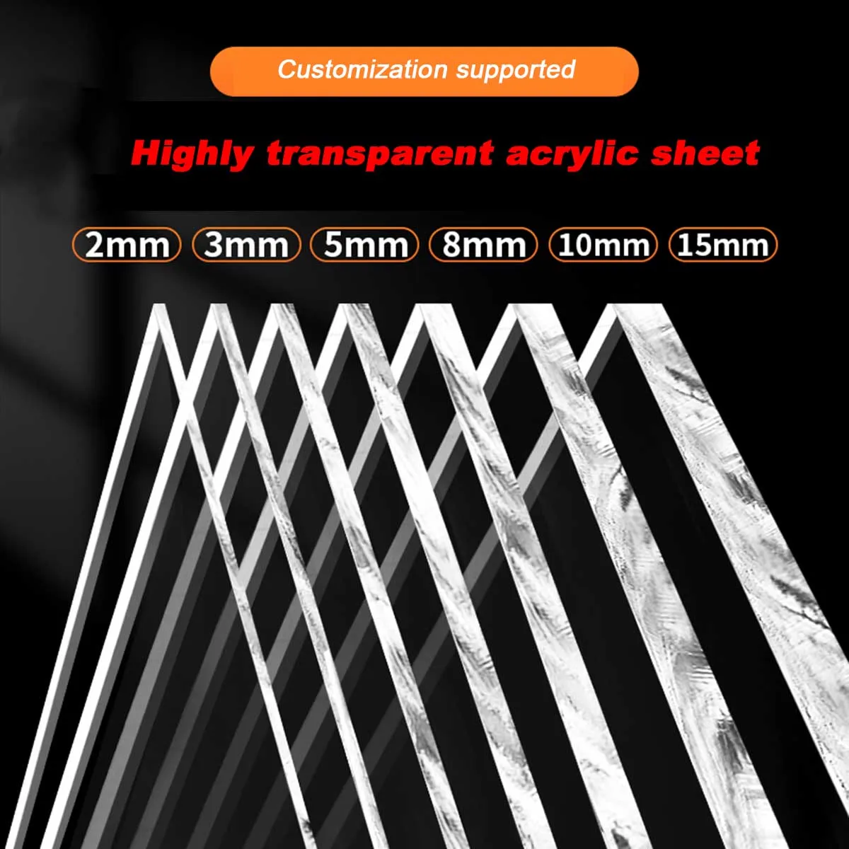 Pmma Thick Plate Acrylic Sheet, Transparent Hard Plastic Sheet, Organic Glass Sheet,