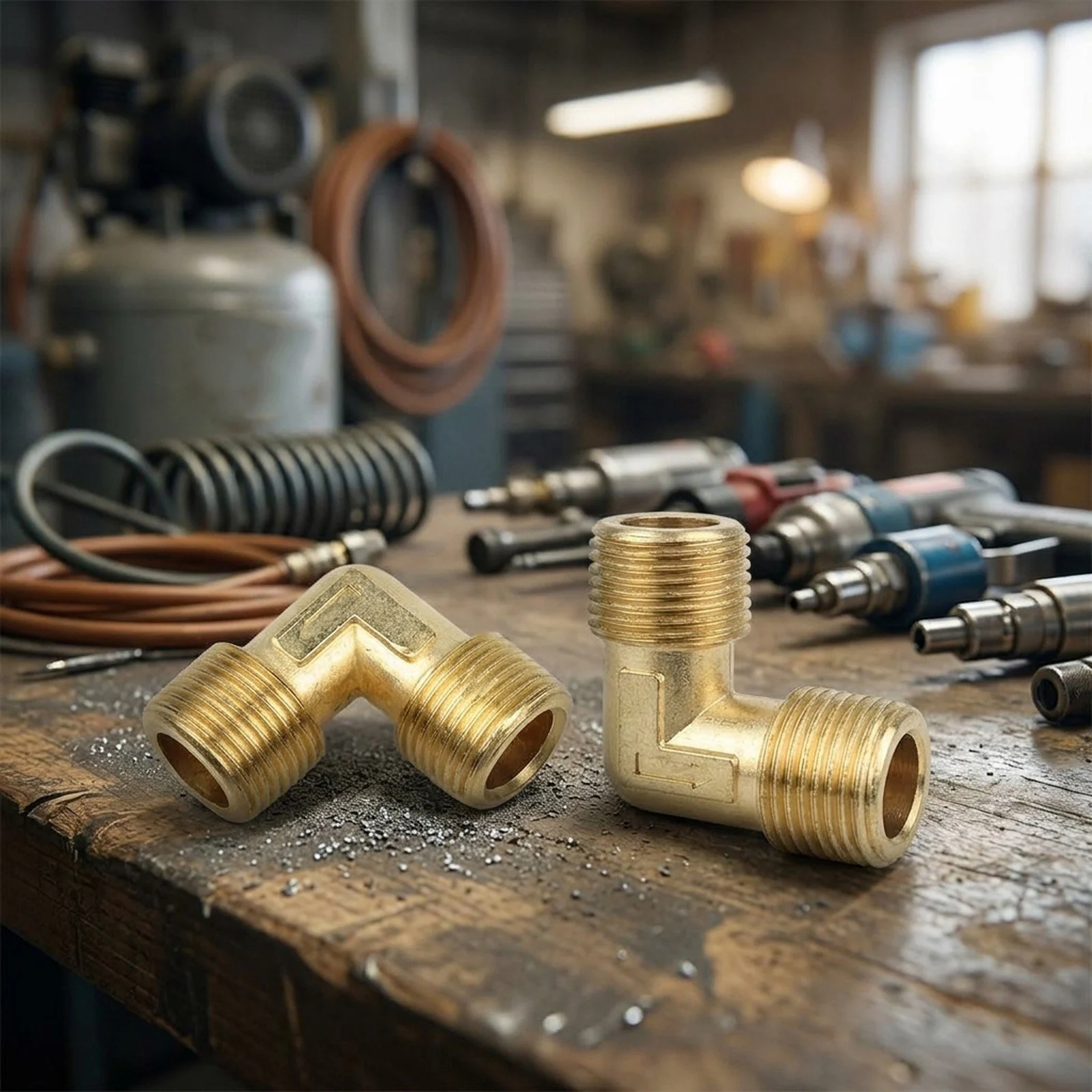 Quickly Connected Simple Structure Convenient To Use Equal Male Elbow Air Compressor Fittings Male Thread Check