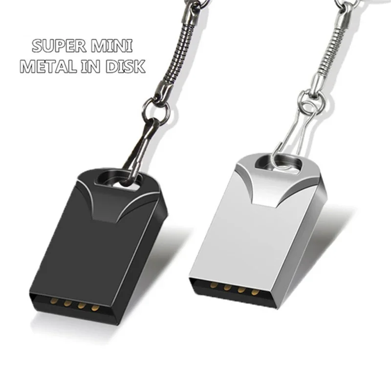 Unidad Flash Super Mini USB de Metal, Pendrive de alta velocidad, 2,0G, 512G, 256G, 4G, 8G, 16G, 32G, 64G, 128G