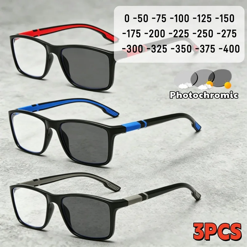 Oculos-de-miopia-esportivos-de-silicone-antiderrapantes-fotocromaticos-anti-luz-azul-3-pecas--ultraleves-alta-definicao-e-confortaveis-0-a-075