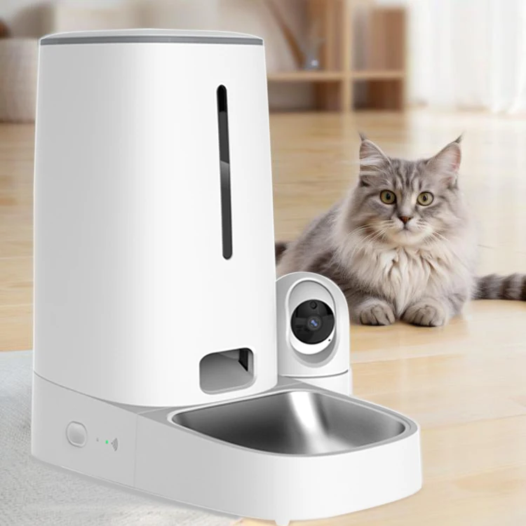 

STLFSmart Pet Food Feeder Mobile App Control HD CamerassWiFi Connect and Voice Recording Function 4L