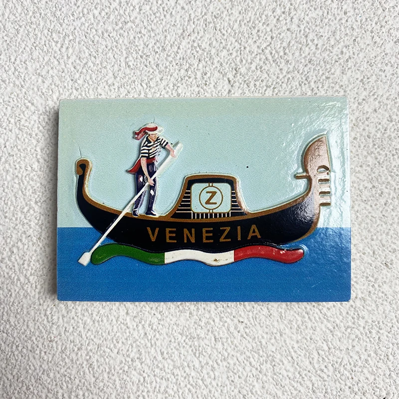 Venice dinghy travel souvenirs Home decoration items 3D stereo refrigerator magnetic stickers collection arts and crafts gifts