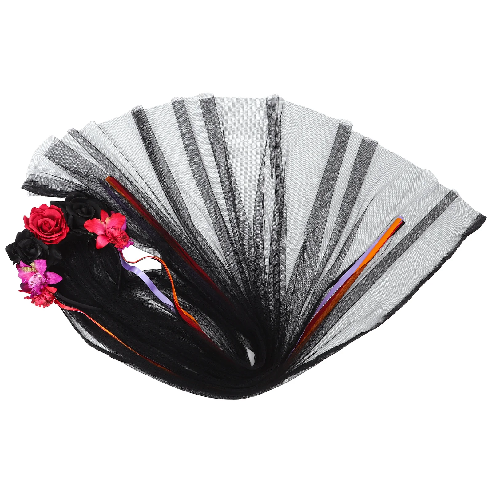 

Halloween Headband Black Red Rose Style One Size for Adults Comfortable Lightweight Party Dress Up Performance Prop Gift