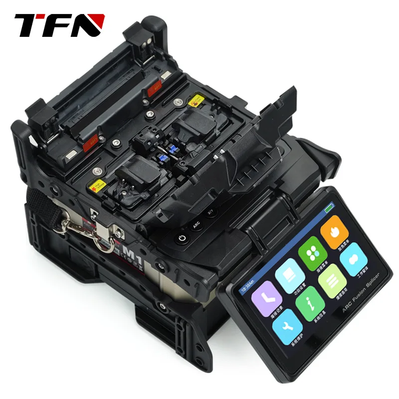 TFN M1 5s Splicing 15s Heating 5200mAh Battery 180 Times FTTH Fiber Optic Splicing Machine Optical Fiber Fusion Splicer