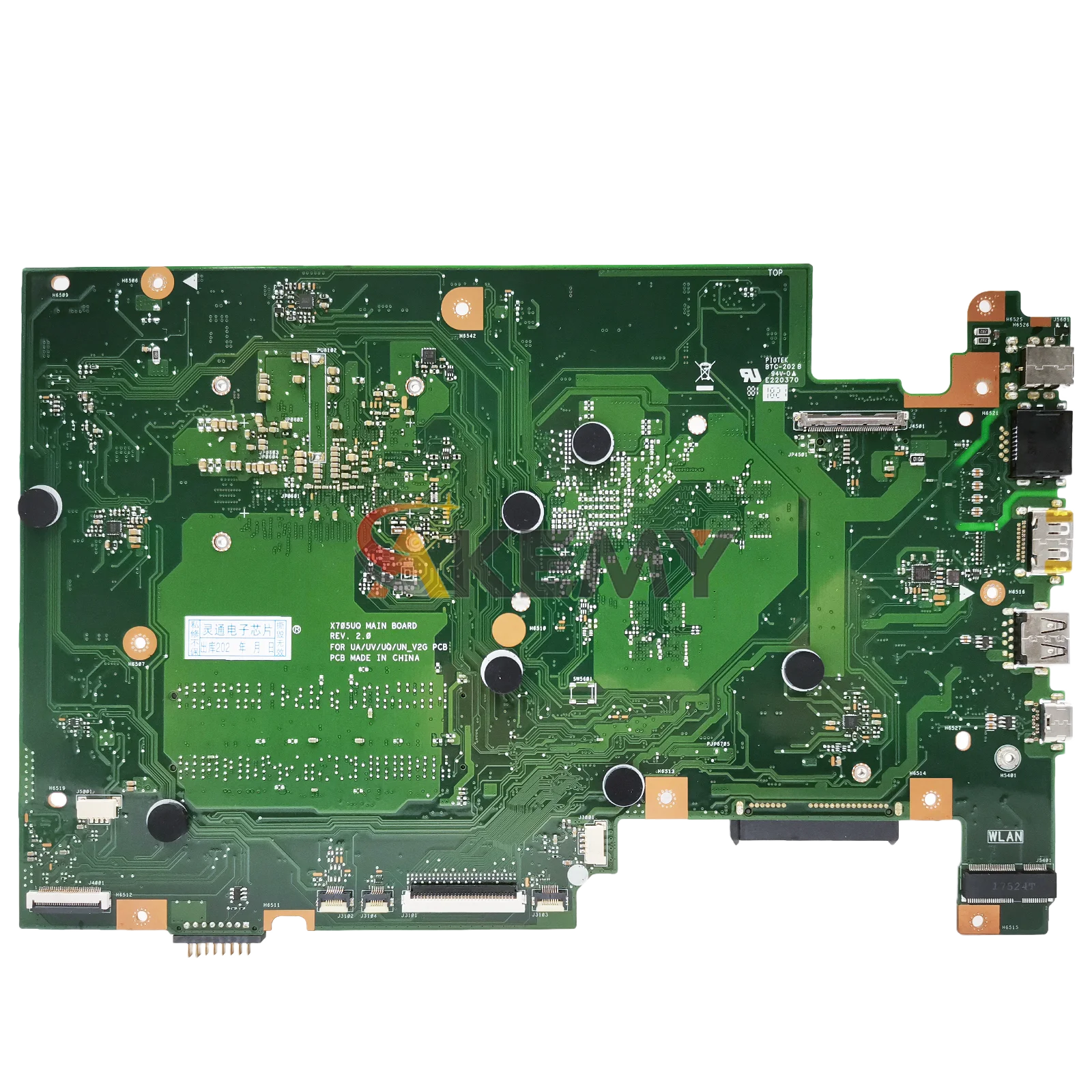 X705UA Laptop Motherboard For ASUS VivoBook X705UF X705UBP X705UN X705UV X705UQ X705U X705UB X705UNR Mainboard With I3 I5 I7 CPU