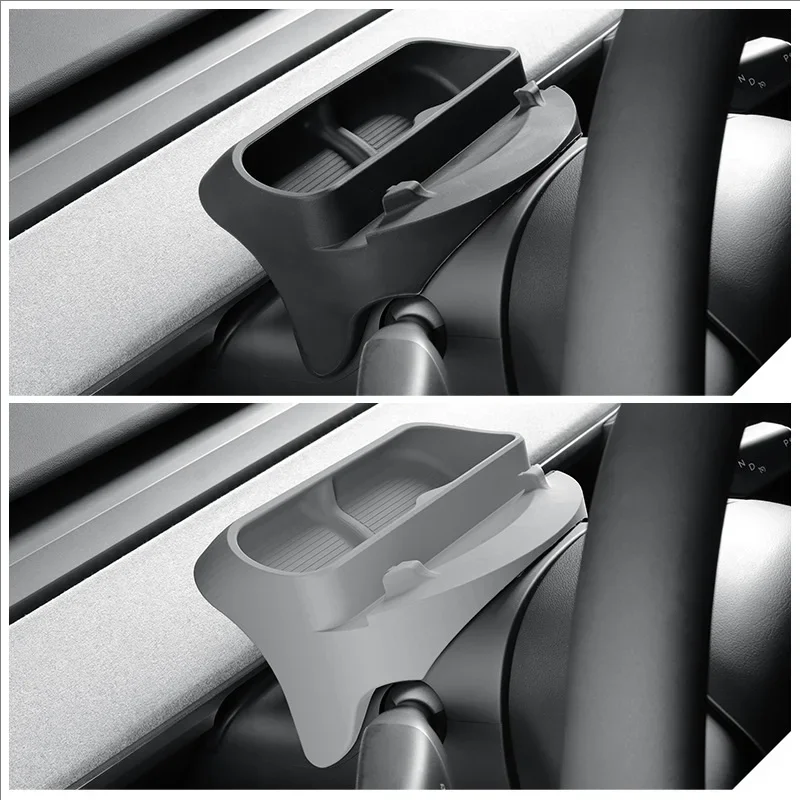 For New Tesla Model 3 Y YL Juniper Highland 2025-2020 2026 Steering Wheel Silicone SunGlasses Case Mobile Phone Holder Storage