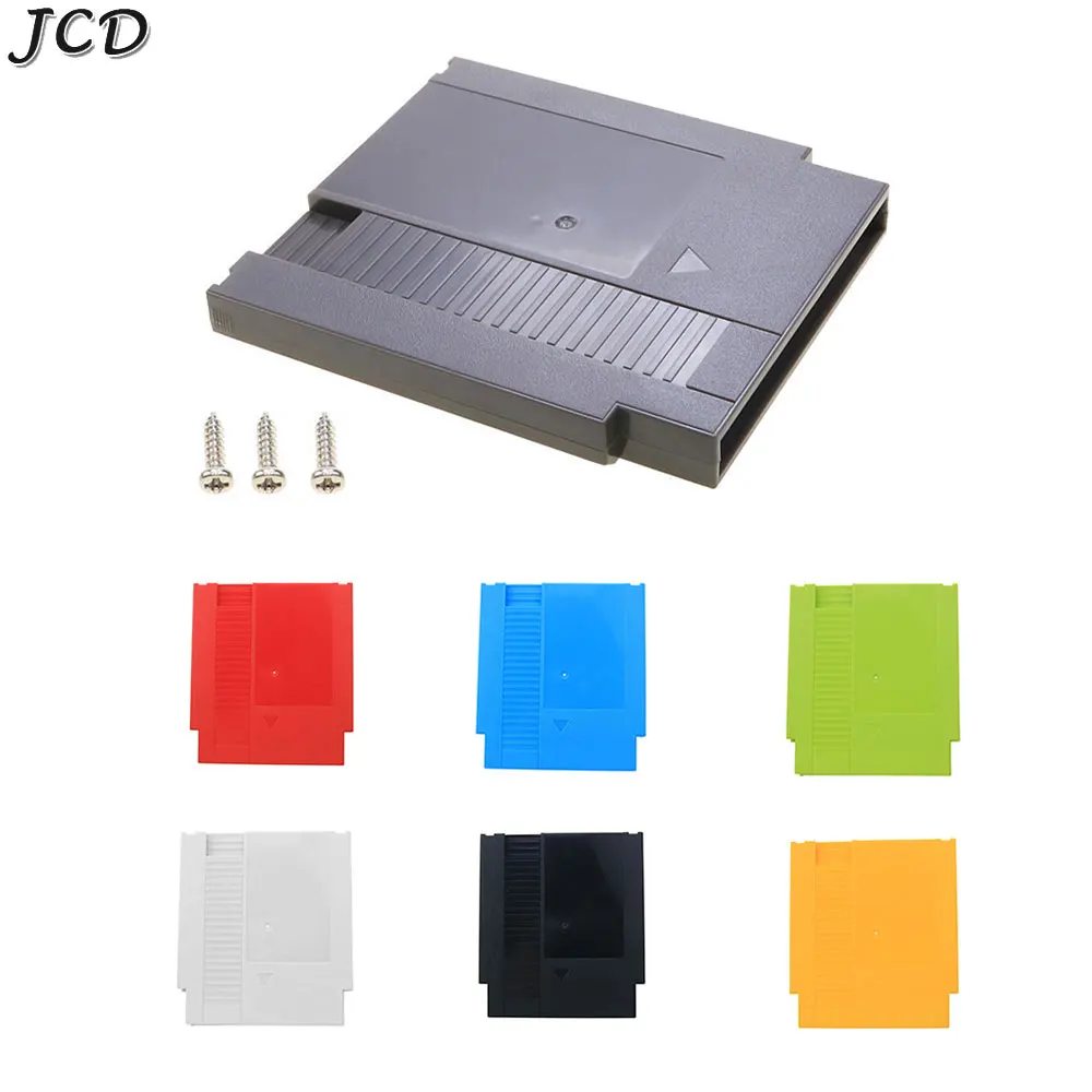 JCD Hard Plastic Case Cartridge Shell Cover For NES 60Pin To 72Pin Game Card Replacement Shell With 3 Screws