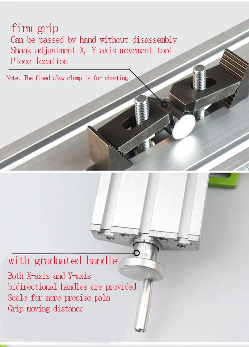 MINIQ Multifunction Drill Vise Fixture Working Table Mini Precision Milling Machine Worktable