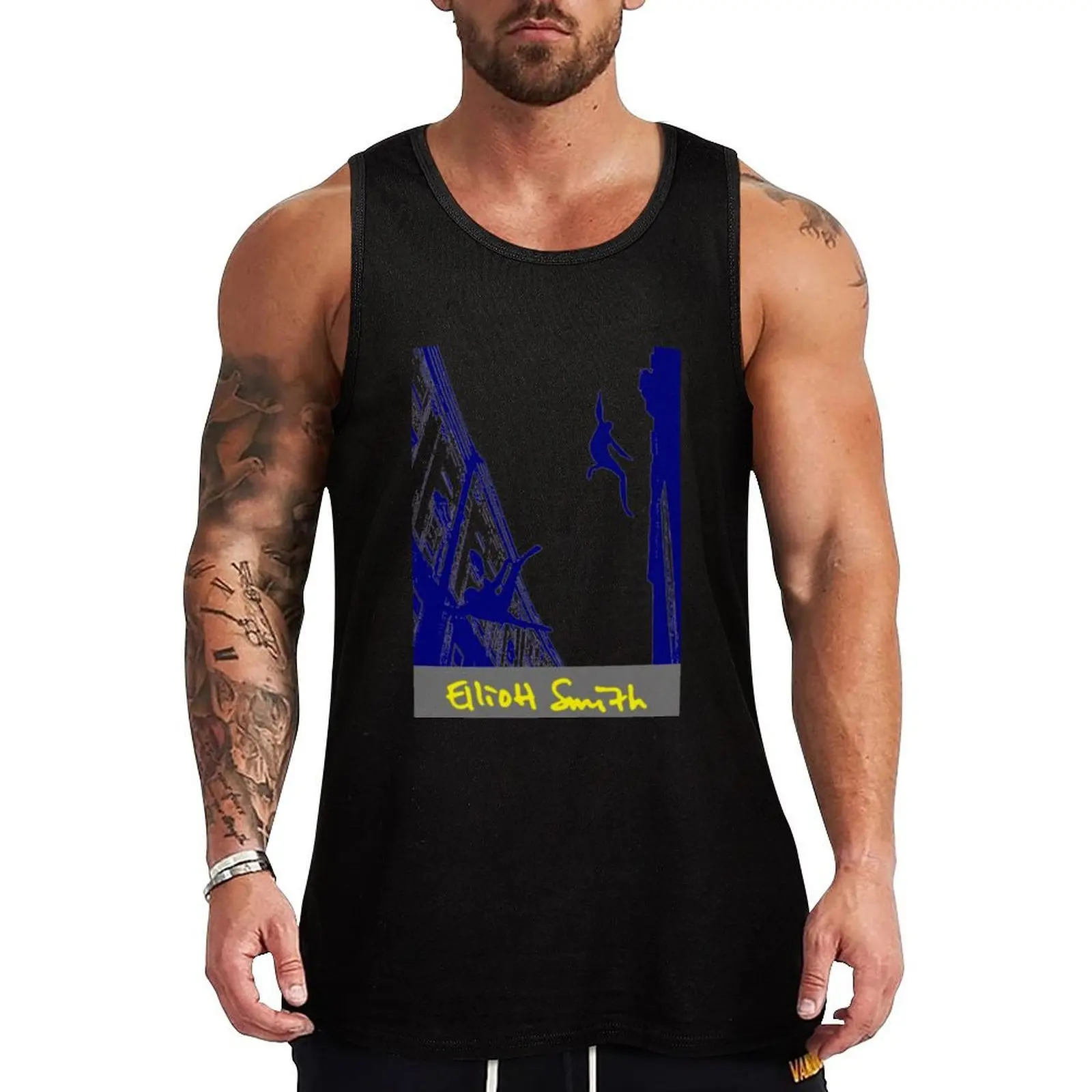 

ELLIOTT SMITH Poster Tank Top new in tops & t-shirt Men's gym t-shirts Men's gym articles sleeveless gym shirt man fitness