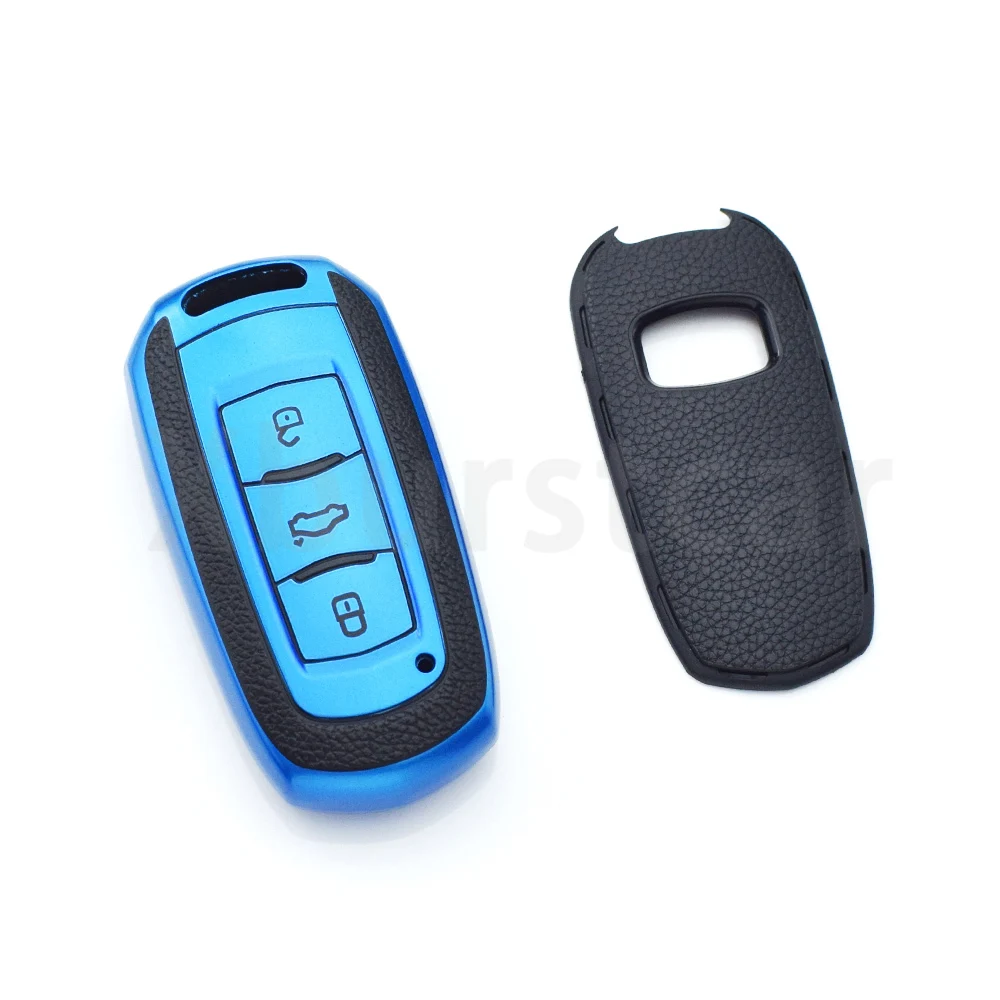 Car Smart 3Button Key Cover Case Bag Shell Fob Holder Auto Keychain For Geely Boyue NL3 EX7 SUV GT GC9 Emgrand X7 Borui Atlas