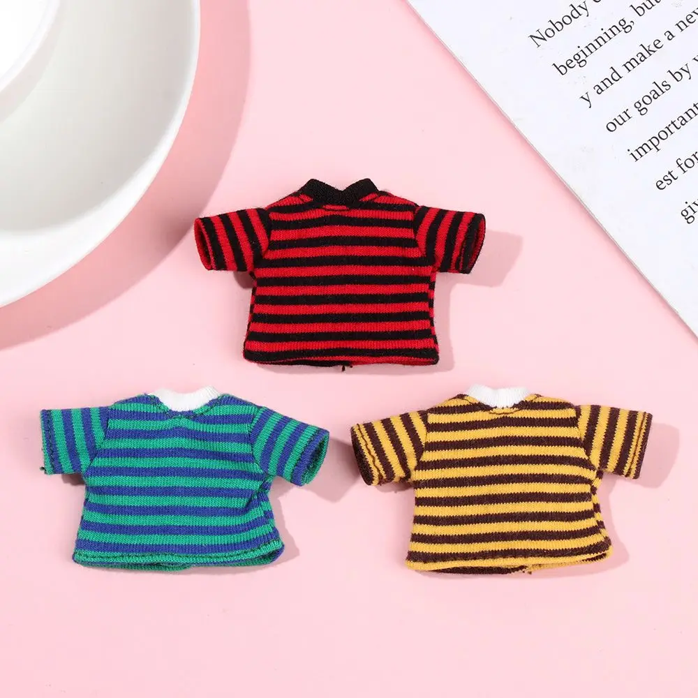 1/12 New BJD Doll Clothes Suits OB11 Doll T-shirt 1/11 Doll Panties Doll Cotton Socks DIY Doll Clothes Accessories