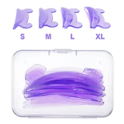 Kit per il sollevamento delle ciglia da 4 paia tampone per laminazione in Silicone aste per permanente per ciglia riutilizzabili strumenti per accessori per piegaciglia 3D