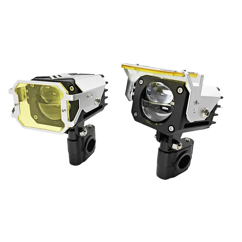 Super bright double beam of light motorcycle spotlight 2.5 inch 50W waterproof front