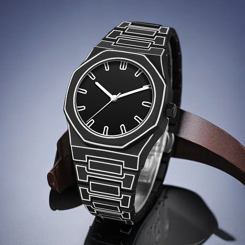 Anime Lines Silicone Quartz Watch for Men Sports Strap Classic Comic Design
