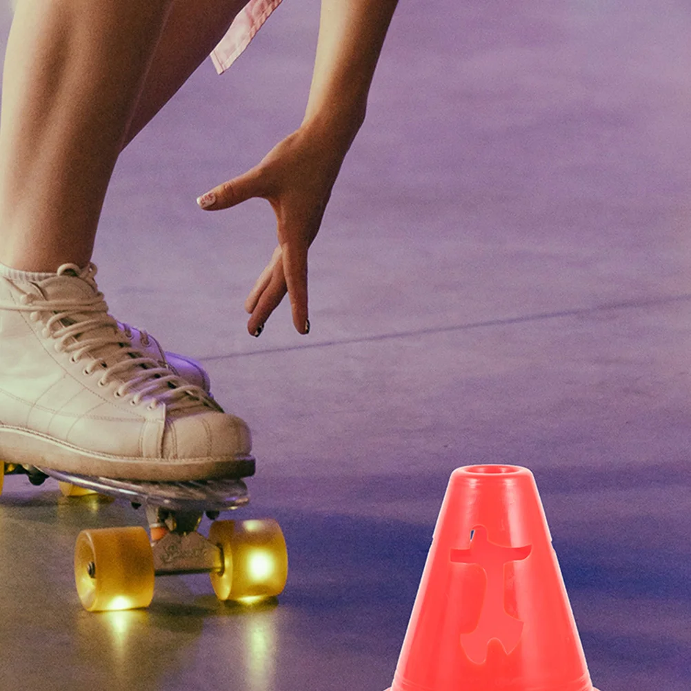 20 قطعة من مخاريط تدريب اللياقة البدنية لكرة القدم، علامات رياضية محمولة لممارسة كرة القدم، مخاريط رياضية صغيرة من البلاستيك المتين #4