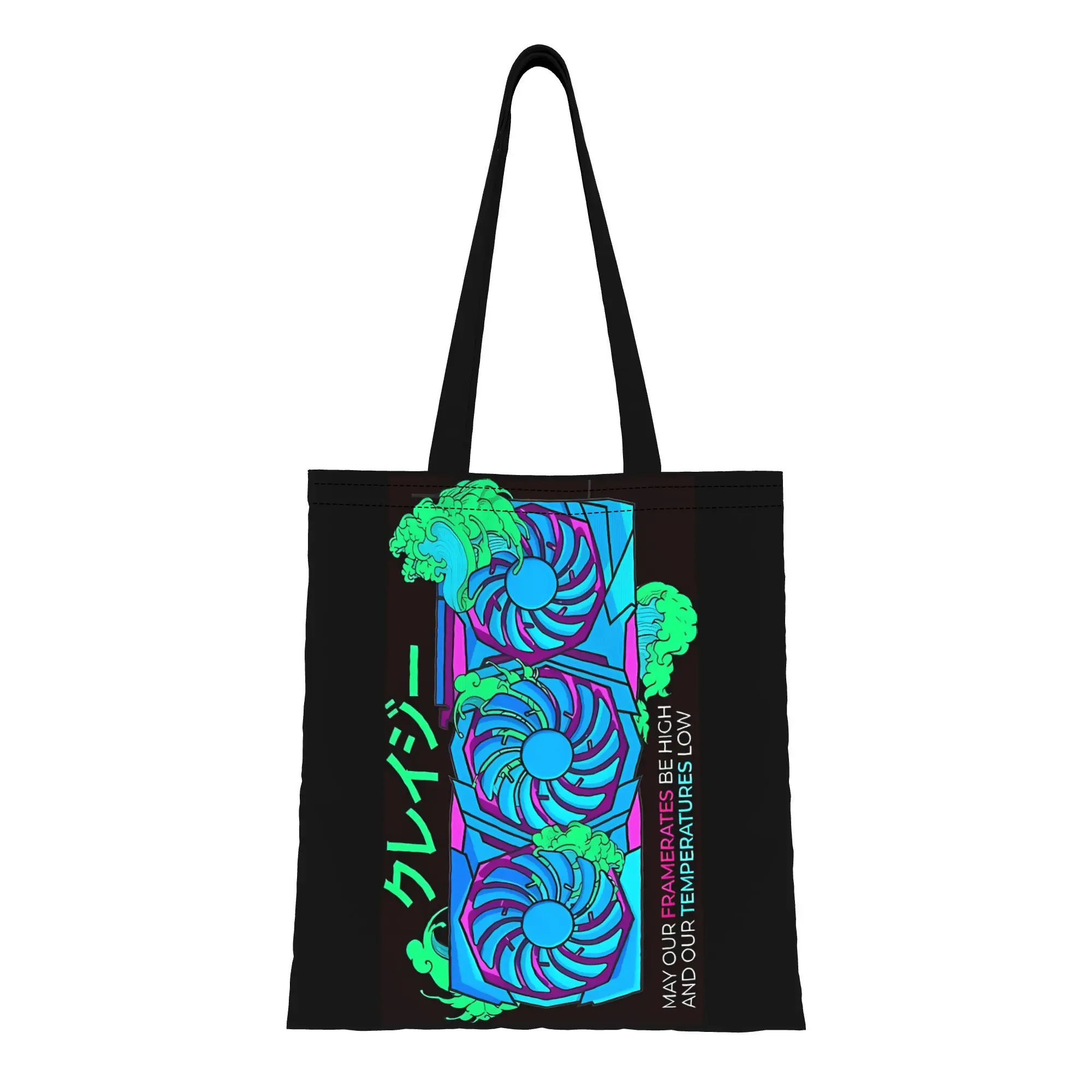 

Видеокарта Rog GPU SMOKER, женская сумка-тоут RTX Canvas для покупок, путешествий, активного отдыха, сумка через плечо, подарок на выпускной, подарок на День молодежи