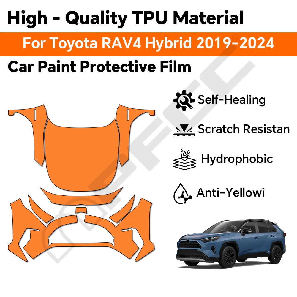 

TPU RAV4 Hybrid XA50 2019-2025 Paint Protection Film Anti-scratch Pre-cut PPF Car Body Resistant Clear Bra Invisible