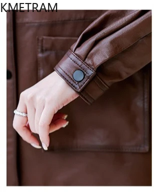 100% First Layer Sheepskin Jacket Woman High Quality Loose Genuine Leather Jackets Women Autumn Ladies Clothes 2025 дубленка