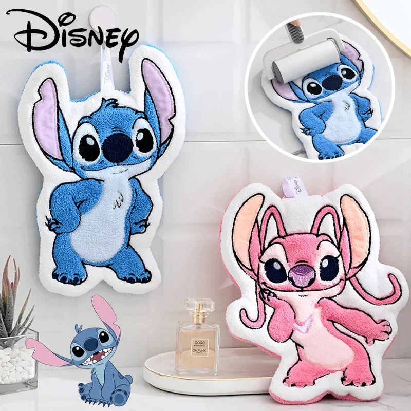 Disney Stitch Hand Wipe Cute Cartoon Strong Water Absorbent Quick Drying Hand Wipe Towel Household Cleaning Tool Cleaning Cloths