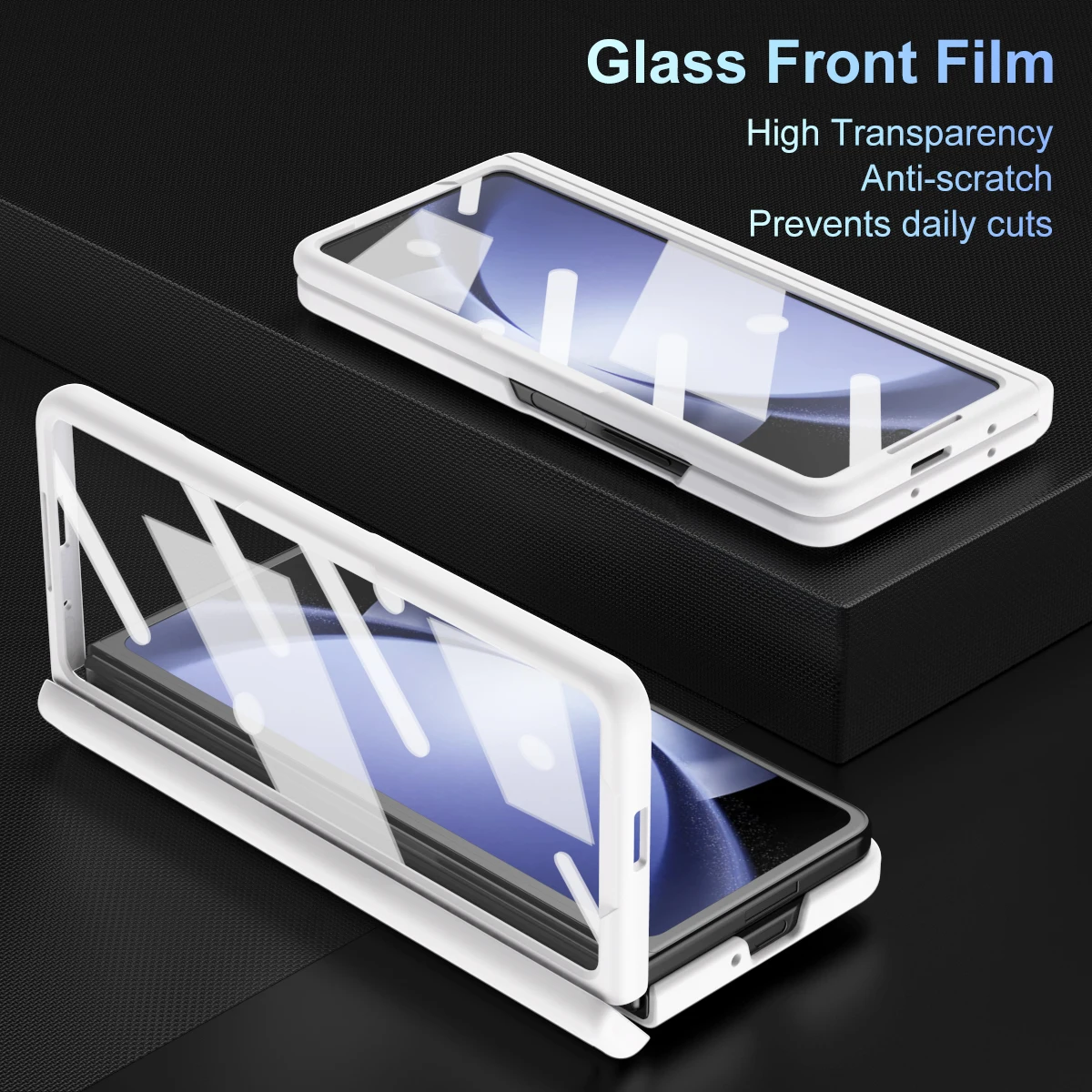 360 Full Protection Hinge Case For Samsung Galaxy Z Fold 5 4 3 Tempered Glass Film Original With Touch Pen Folding Cover holder