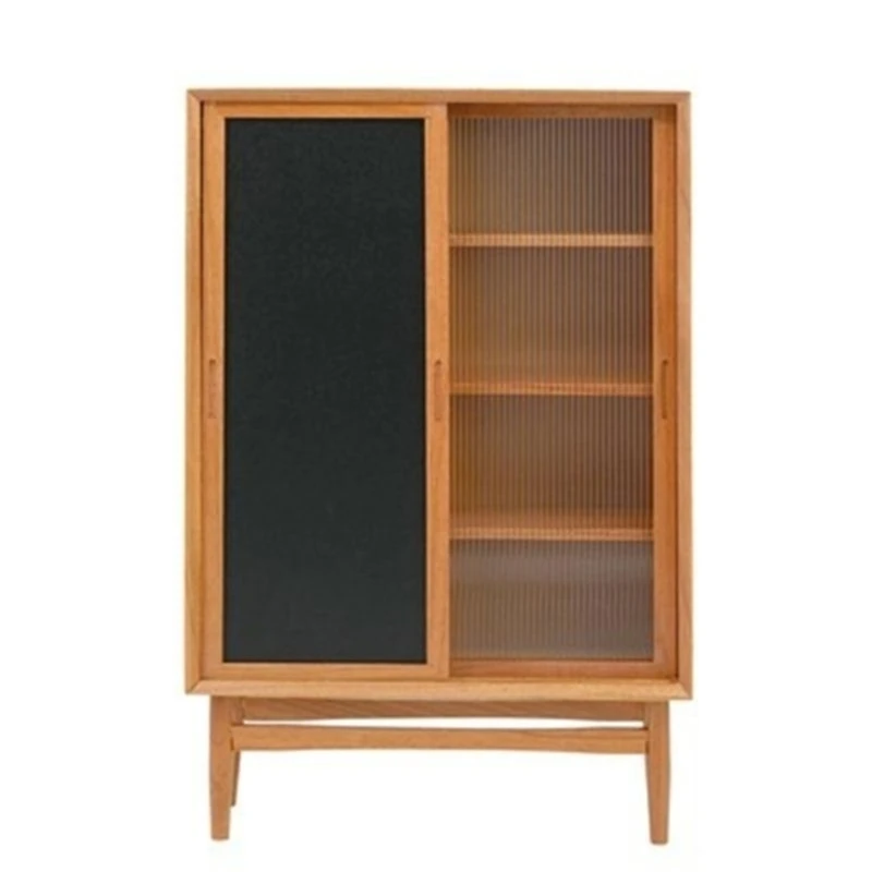 090B Miniature Houses Furniture Living Room Cabinet Cupboard with Sliding Door