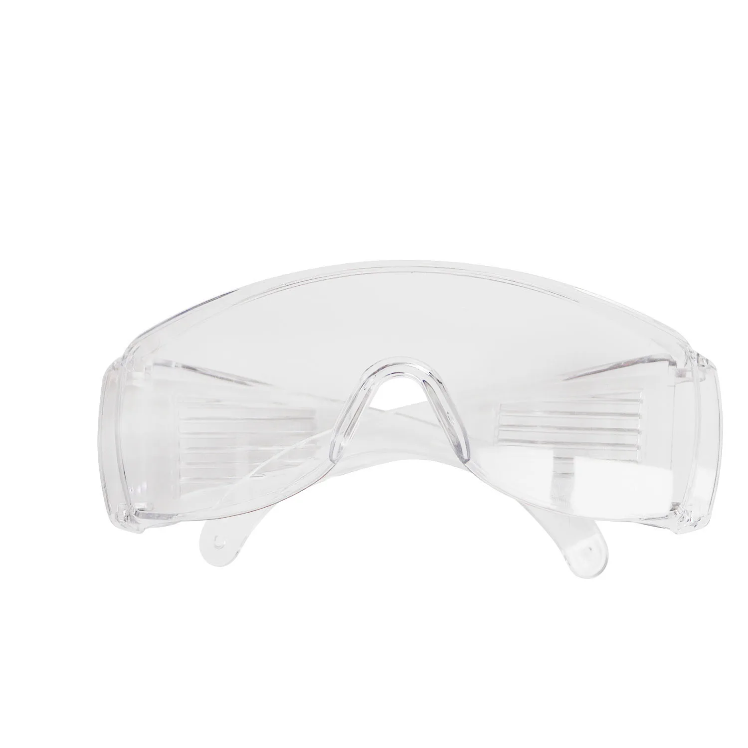 Safety Glasses, 1 Pair Clear Hard Coat Lens, Clear Frame, Economical Eyewear Protection, Lightweight, Wraparound Coverage