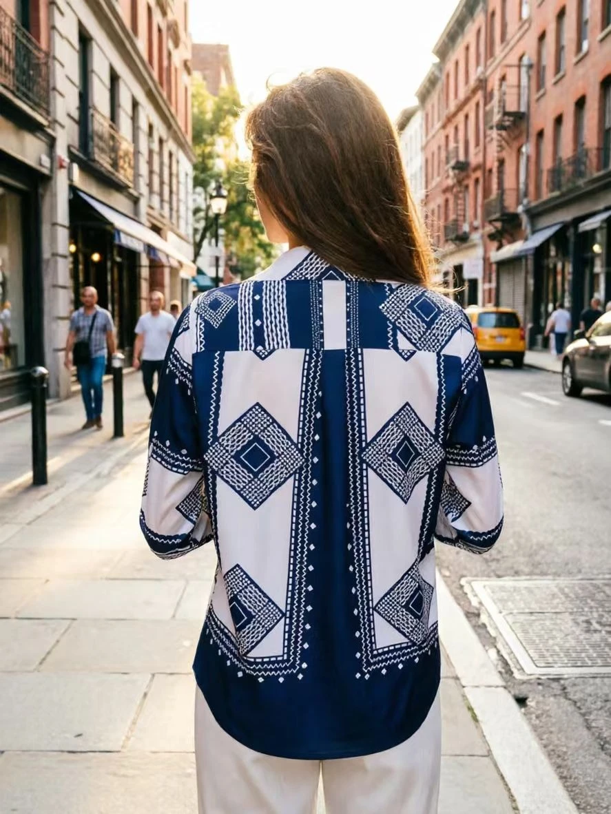 Fashion ladies shirts New elegant Women Blouses Long Sleeve Button-Down Tops blusa mujer