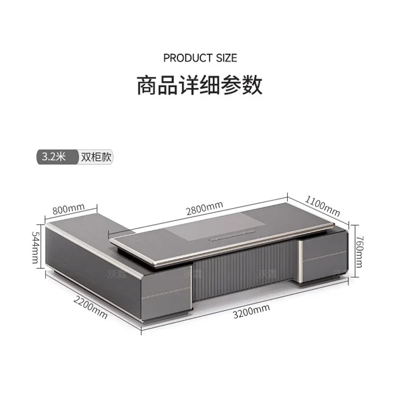 

Decoration Computer Pliante Room Desks Boss Qimink Light Luxury Designer Escritorios De Computadora Furniture