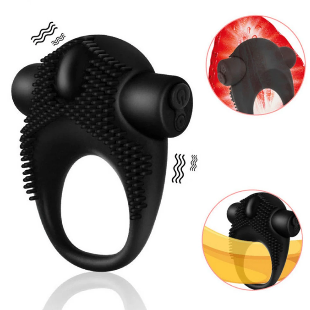 Cock ring sensualex sextoysensualex men novelty toys Silicone material USB charging 10 vibration modes Ejaculation delay