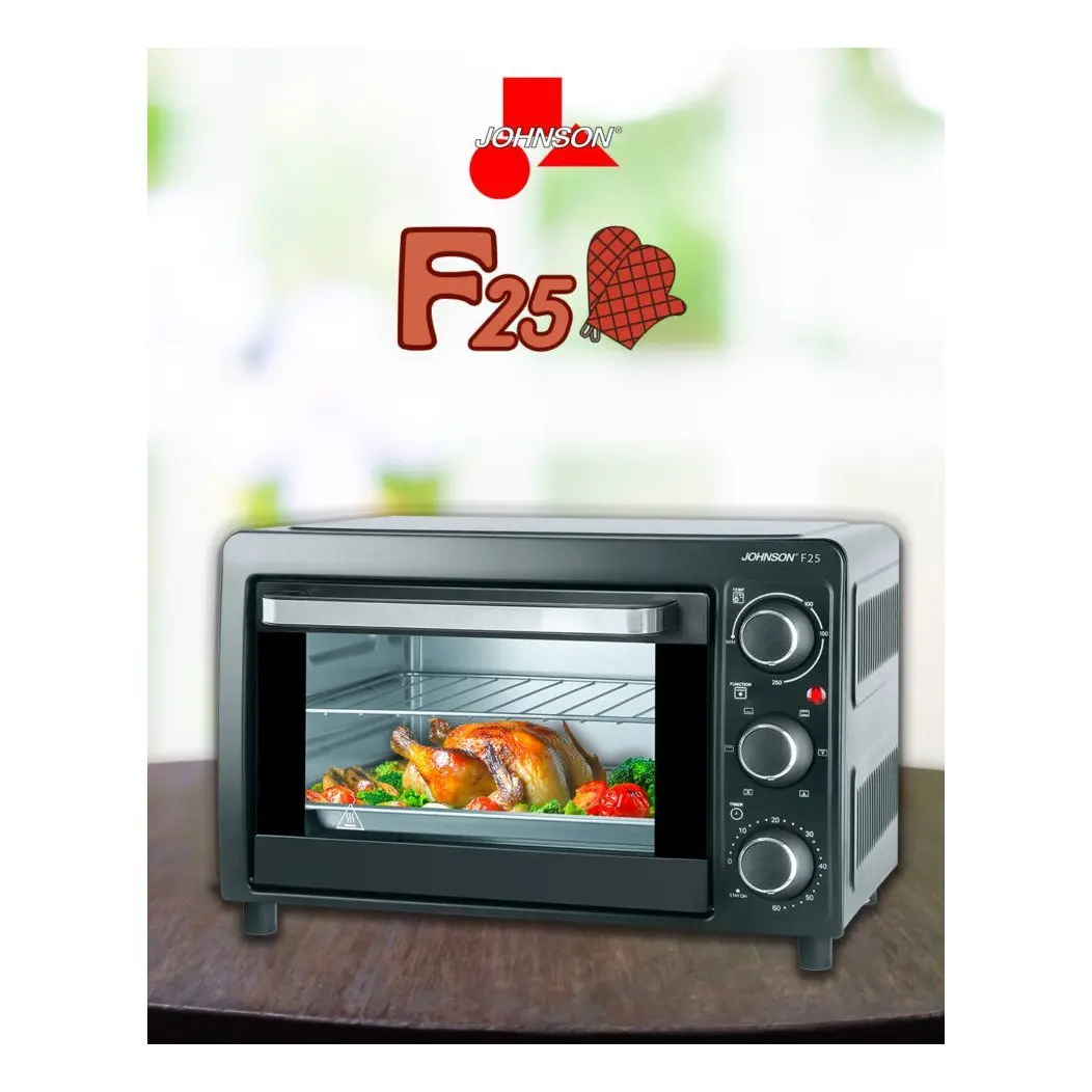 Electric Toaster Oven 1300W (25L) Stainless Steel Household F25 Assorted Mechanical Control Large Capacity
