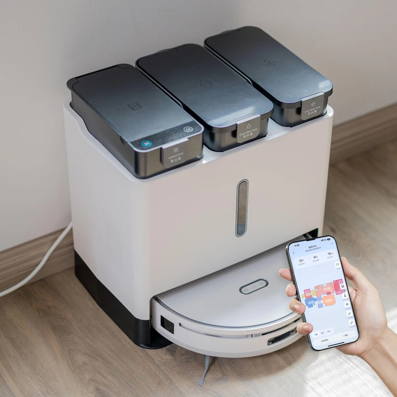 

Sweeping Robot Vacuum Cleaner Wet And Dry With Self Emptying Dustbin Mopping Function Robot Vacuum Cleaner 6000pa Suction