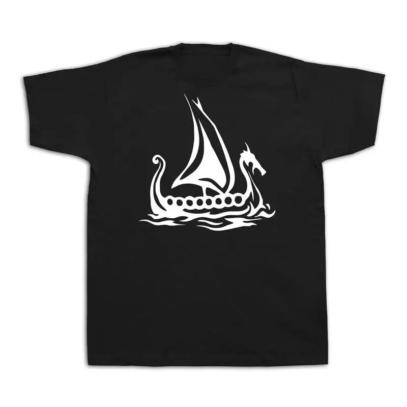 

Cartoon fishing sailing boat vintage drawing funny design t shirt casual tee