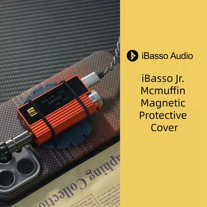 iBasso Jr. McMuffin Magnetic Protective Cover Magnetic Sticker Small Tail Clip with 6 Rubber Bands