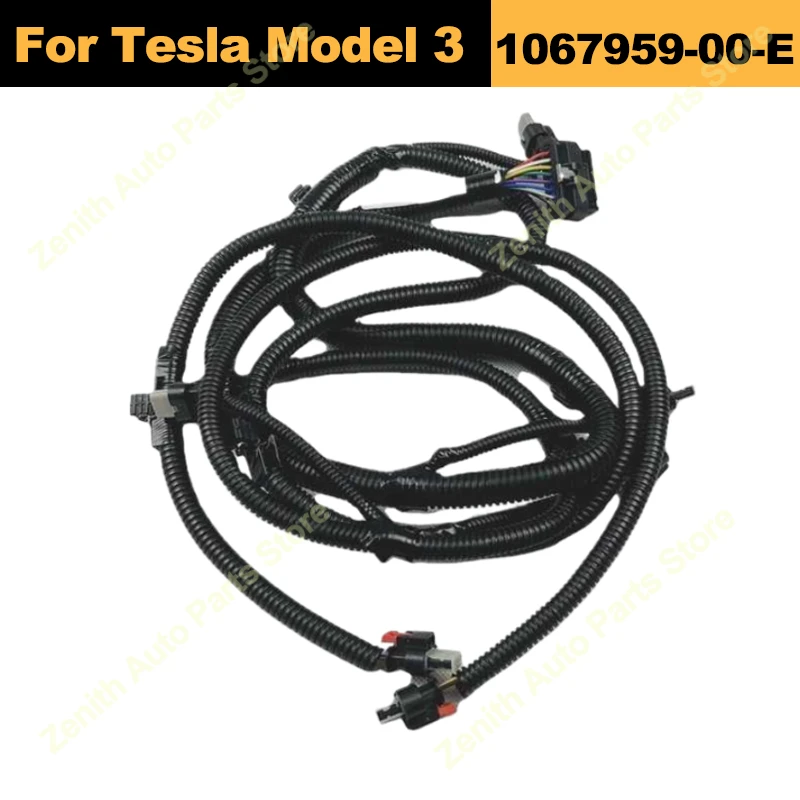 

1067959-00-E For Tesla Model 3 Rear Bumper PDC Wiring Harness Plastic Interior Door Panels Parts 106795900E 2017 2018 2019 2020