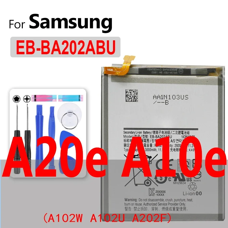 Phone Battery For Samsung Galaxy A3 A5 A6 A7 A8 A9 Plus Star (2015 2016 2017 2018) A9s A10s A20s A10e A20e A40 A50 EB-BA510ABE