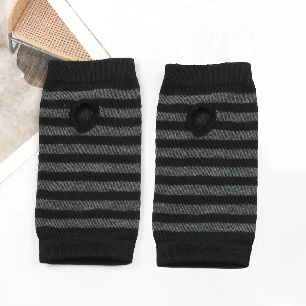 Neue Halbfinger-Sport-Handschuhe mit offenen Fingern, gestrickt, kurz, für Herren und Damen, Herbst/Winter, dünne DIY-Armabdeckung – Detail 16