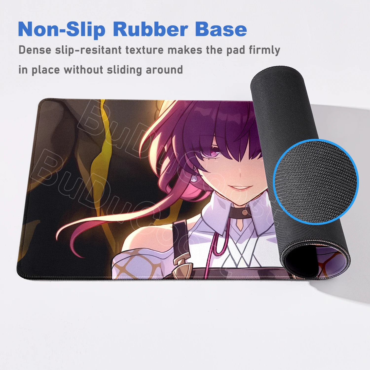 Non-slip Keyboard Pad Edge E-sports Gamer Mousepad Gaming Honkai Mouse Pad XXL Computer Accessories Kafka Comfortable Exquisite