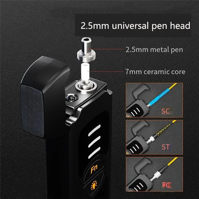 N11R FTTH Rode Optische Rood Licht Pen Rode Lichtbron 15Mw Glasvezel Pen Met USB Oplaadbare LED Verlichting