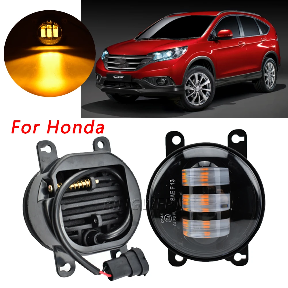 2 шт. светодиодных противотуманных фар с функцией дневного света (DRL) H11 для Honda CR-V CRV 2.4L L4 2012-2014, аксессуары для переднего бампера.