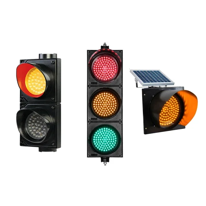 

Ready to ship red yellow green LED solar powered traffic control signal light factory price countdown arrow traffic light price