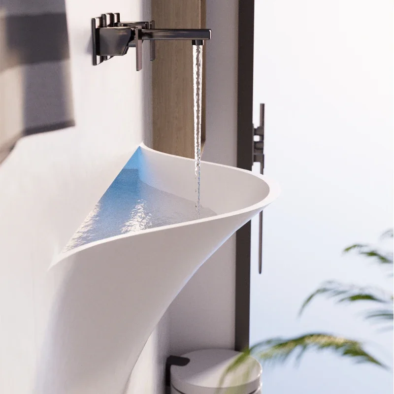 

Smile washbasin wall-mounted integrated custom platform basin, pool washbasin