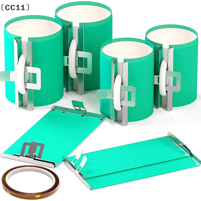 〔CC11〕Mug Heat Transfer Fixture 9OZ 11OZ 12OZ 15OZ 17OZ Sublimation Silicone Mug Wrap Temperature Resistance