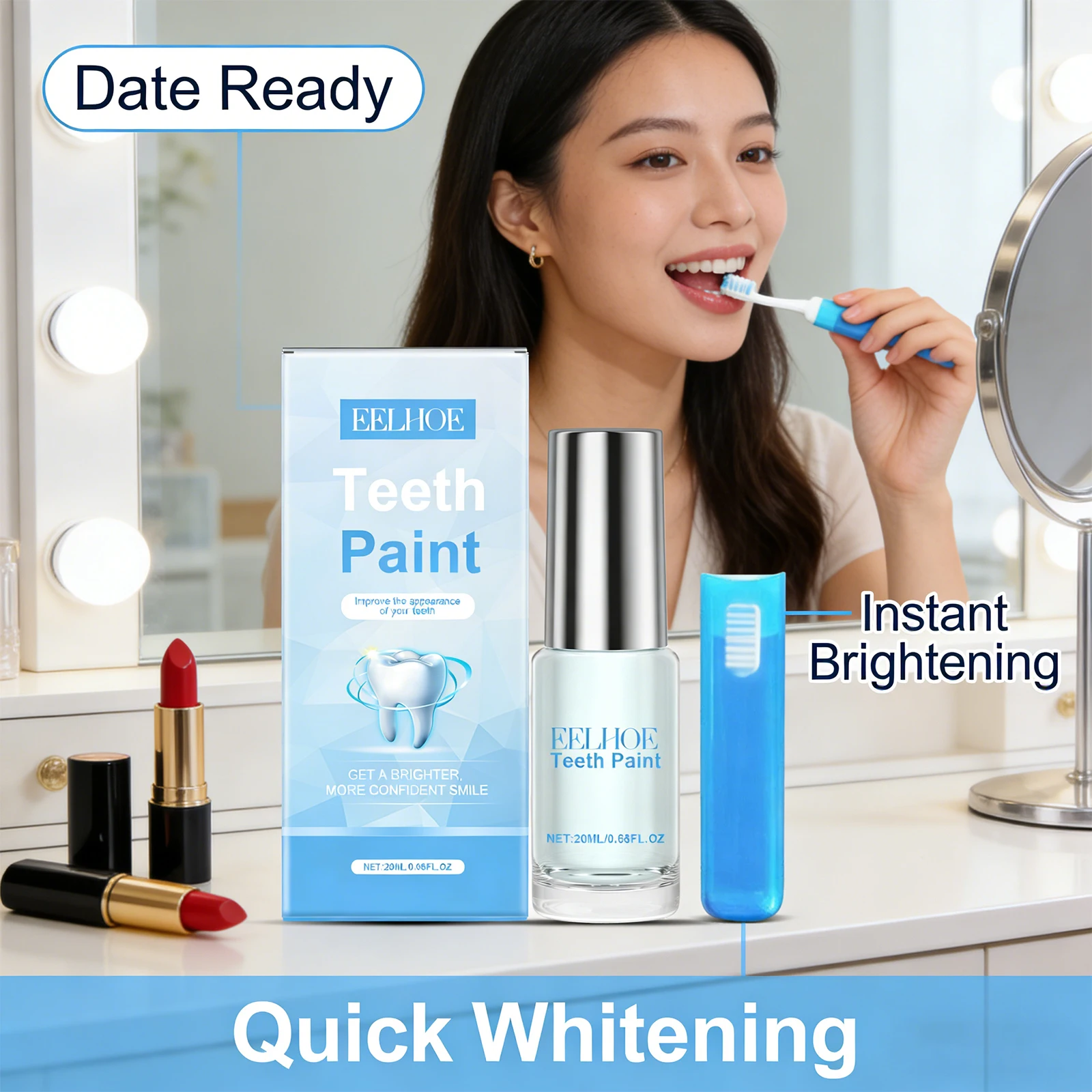 Dental Care Enamel Kit Immediately Improving Teeth Appearance Remove Tooth Yellowing Stain Whitening Teeth Care Dental Paint Set