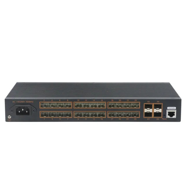 Good Product Recommendation L3 Managed Fiber Aggregation Switches 24*1000M SFP Port+4*10G SFP Port Switch