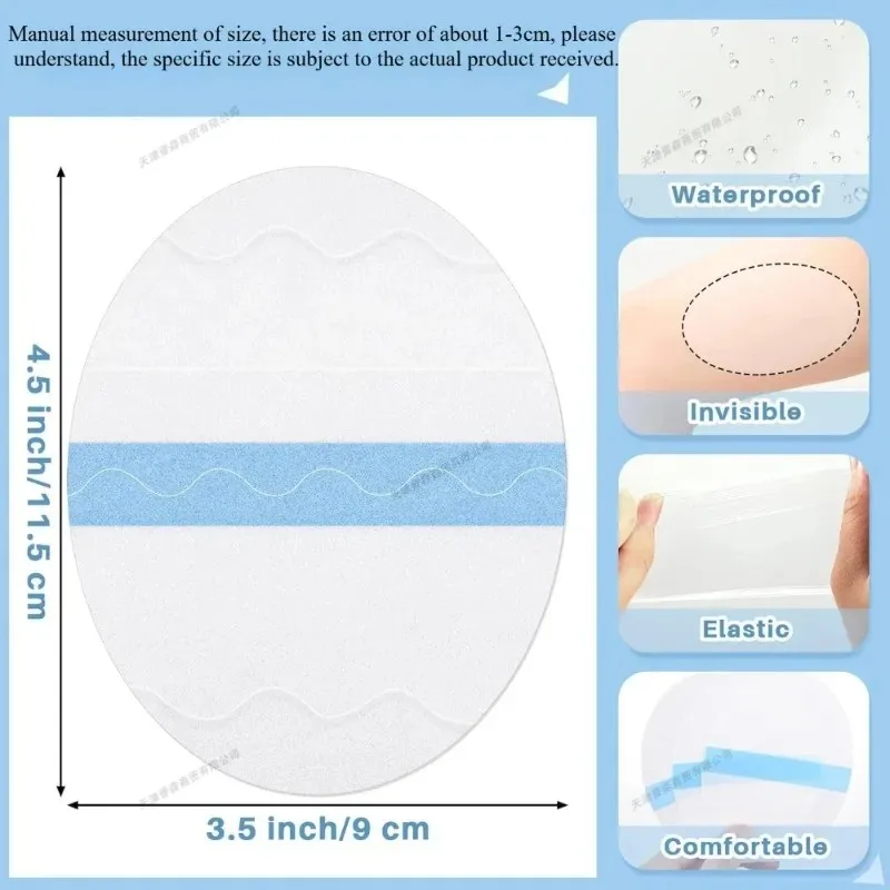 100PcsThigh Inner Anti Chafing Stickers Invisible Knee Calf Anti Chafe Pads Disposable Body Anti-Friction Patches Men Women