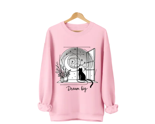 Sycin She ReplBig, Black Cat, Autonomie vers le haut, Cadeau d'urgence, Optimistique, Cool, Sweat-shirt